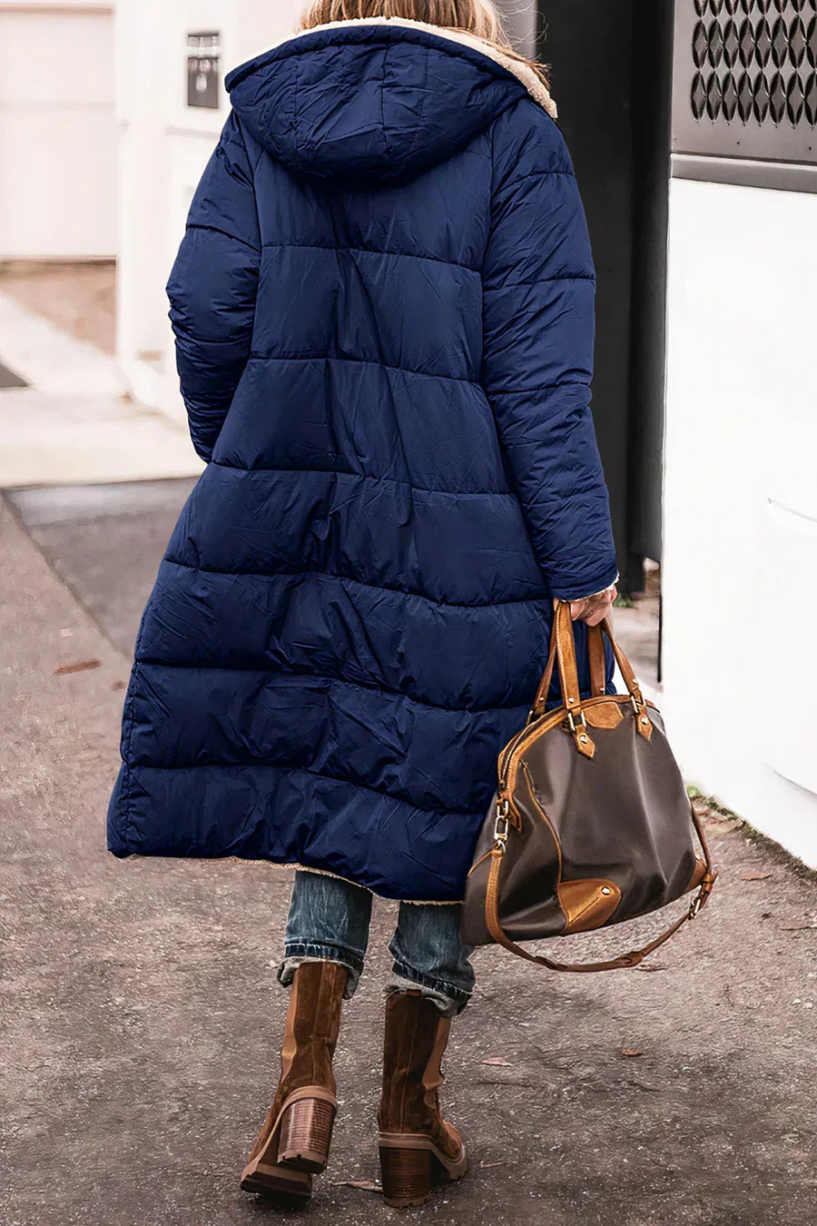Yvette Women's Reversible Winter Coat – Two-in-One Warm Elegant Design