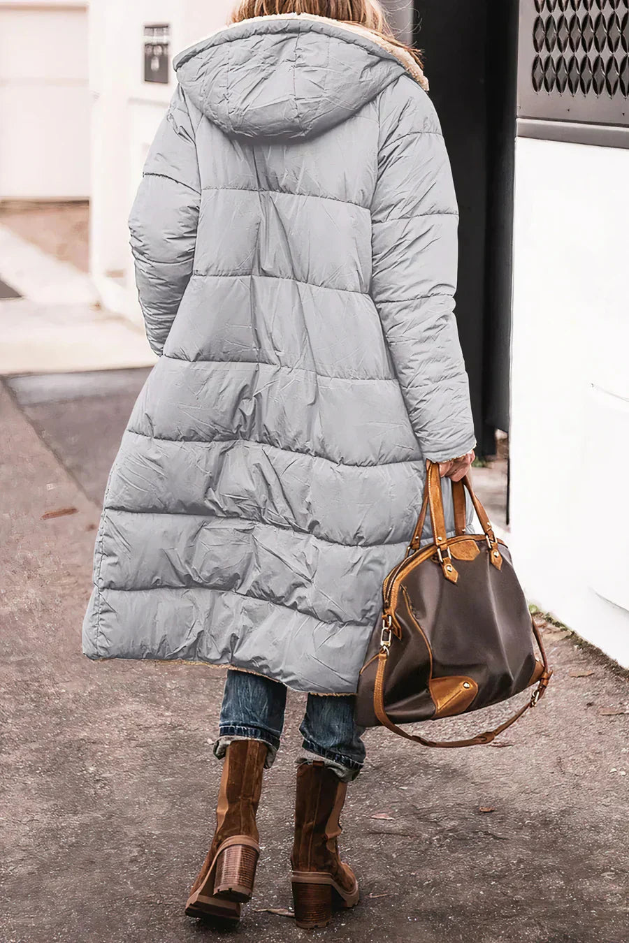 Yvette Women's Reversible Winter Coat – Two-in-One Warm Elegant Design