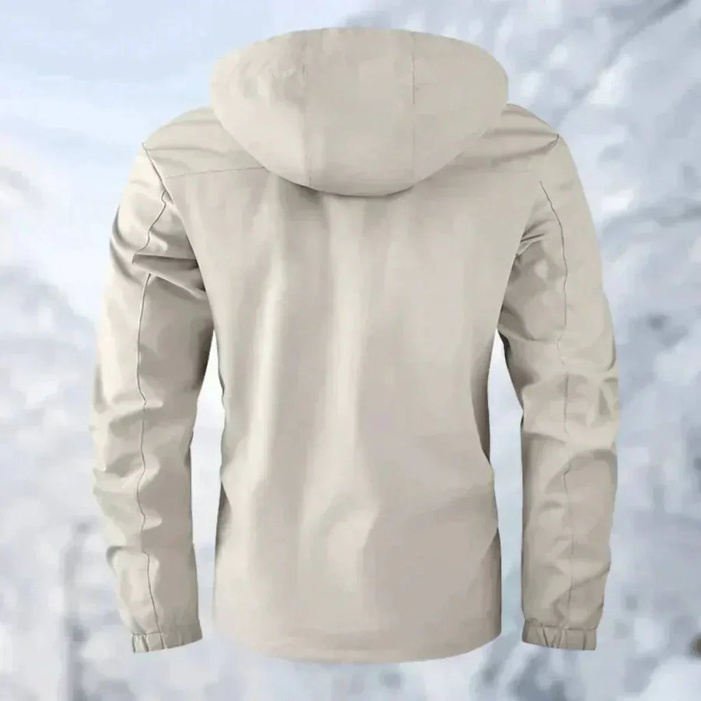 Jake Men's Waterproof Jacket – Hooded Wind Resistant Outdoor Autumn Winter Coat