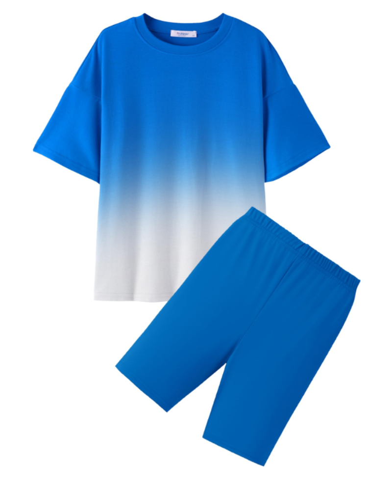 Heidi Girls T-Shirt & Cycling Shorts Set – Casual Summer Two-Piece Outfit
