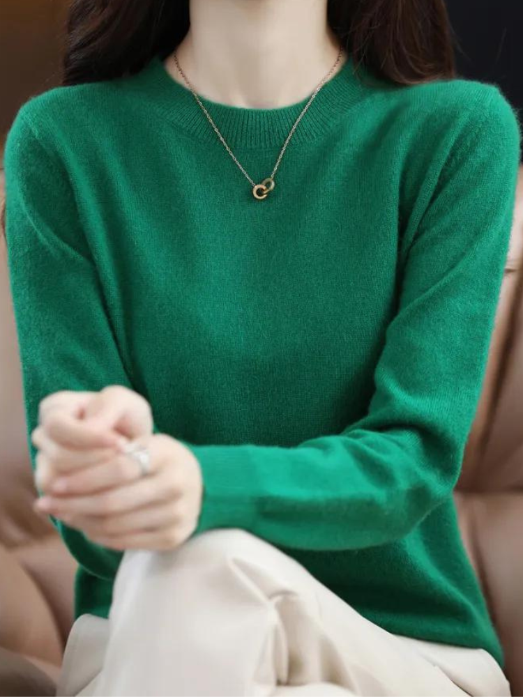 Odette Women's Knitted Jumper – Soft Fitted Knit with Elegant Everyday Style