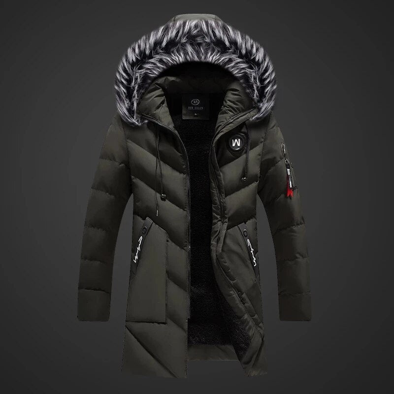 Alfred Men's Winter Coat – Water Resistant Hooded Insulated Puffer Jacket
