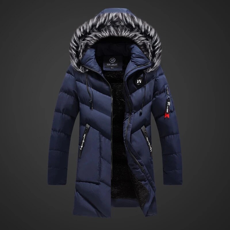 Alfred Men's Winter Coat – Water Resistant Hooded Insulated Puffer Jacket