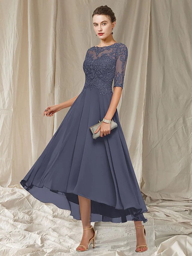 Eleanora Women's Lace Maxi Dress – Elegant Formal Gown for Weddings & Evenings
