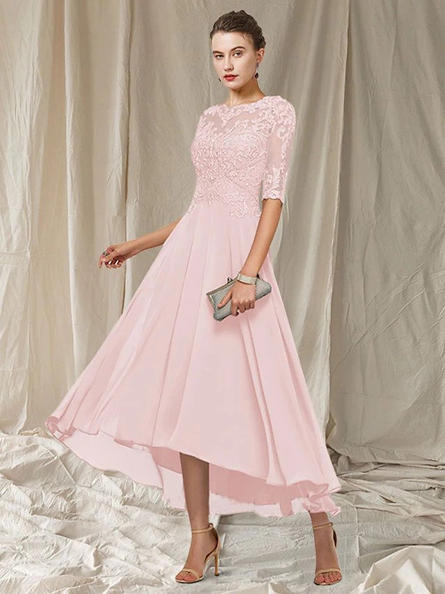 Eleanora Women's Lace Maxi Dress – Elegant Formal Gown for Weddings & Evenings