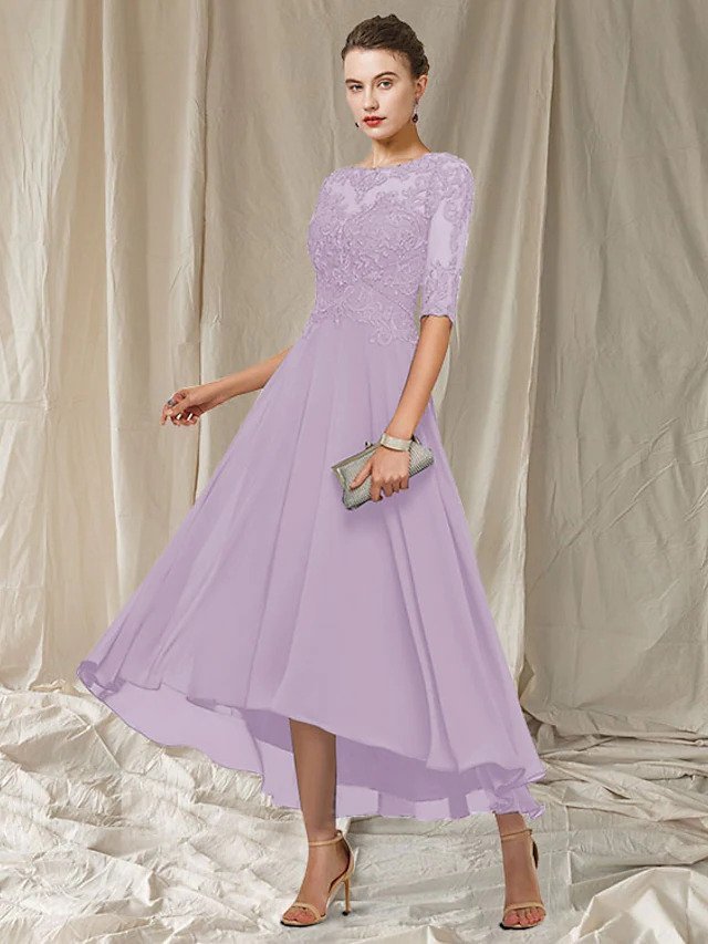 Eleanora Women's Lace Maxi Dress – Elegant Formal Gown for Weddings & Evenings