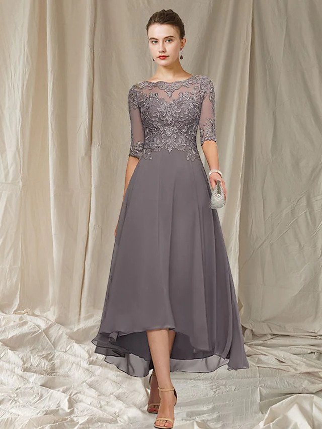 Eleanora Women's Lace Maxi Dress – Elegant Formal Gown for Weddings & Evenings