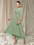 Eleanora Women's Lace Maxi Dress – Elegant Formal Gown for Weddings & Evenings