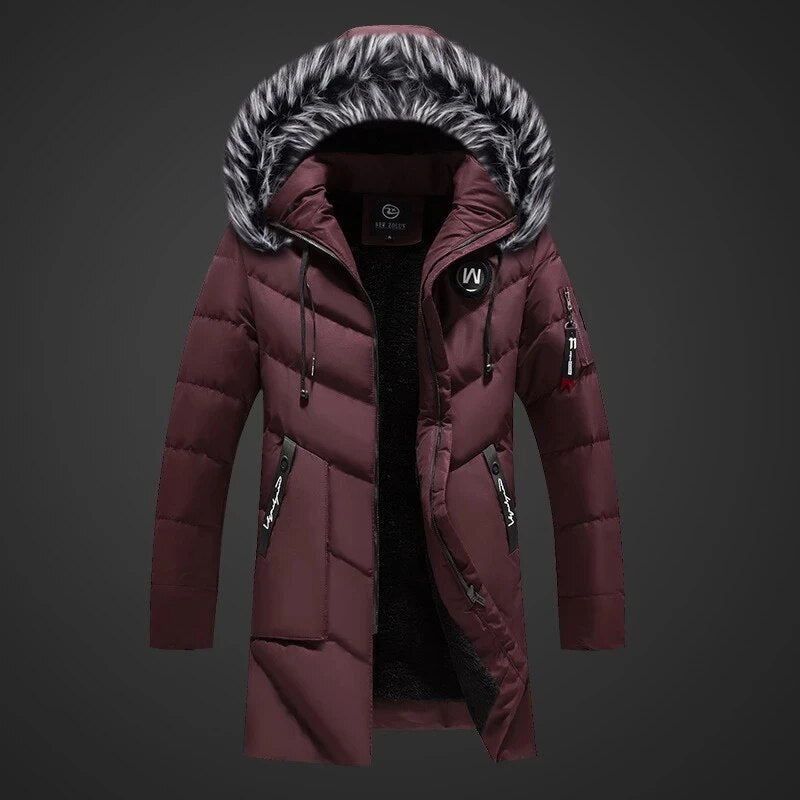 Alfred Men's Winter Coat – Water Resistant Hooded Insulated Puffer Jacket