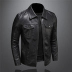 Harrison Men's Leather Jacket – Premium Classic Smart Casual Biker Coat
