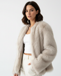Isabelle Women's Faux Fur Coat – Soft Relaxed Fit Luxury Winter Jacket