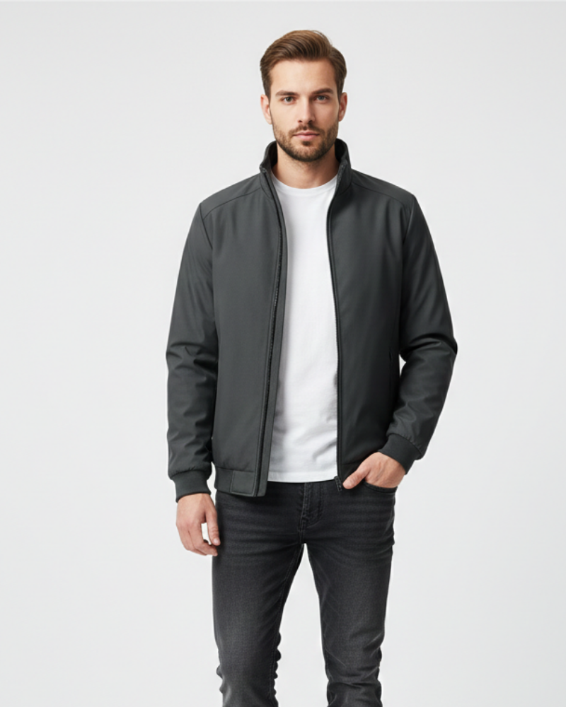 Hector Men's Fleece-Lined Winter Jacket – Water-Repellent Insulated Outdoor Coat