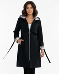 Georgia Women's Waterproof Coat – Hooded Windproof Zip Jacket for Spring & Autumn