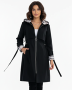 Georgia Women's Waterproof Coat – Hooded Windproof Zip Jacket for Spring & Autumn