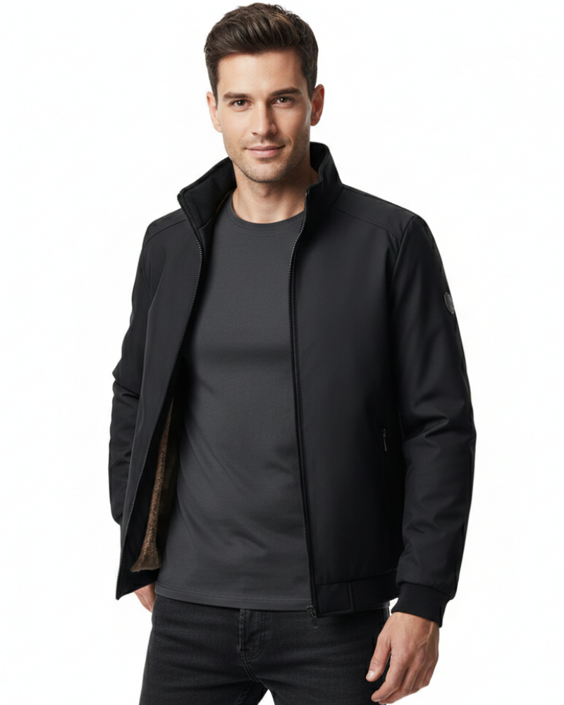 Hector Men's Fleece-Lined Winter Jacket – Water-Repellent Insulated Outdoor Coat