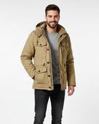 Alistair Men's Waterproof Winter Jacket – Fleece Lined Hooded Outdoor Coat