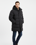 Lachlan Men's Long Puffer Coat – Insulated Hooded Winter Jacket