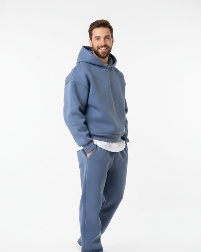 Nathan Men's Tracksuit Set – Hooded Sweatshirt & Joggers Casual Lounge Set