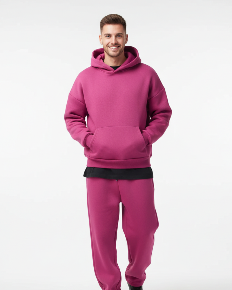 Nathan Men's Tracksuit Set – Hooded Sweatshirt & Joggers Casual Lounge Set
