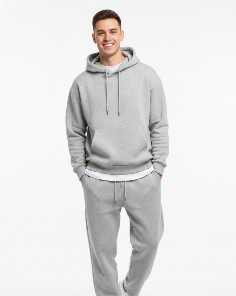 Nathan Men's Tracksuit Set – Hooded Sweatshirt & Joggers Casual Lounge Set