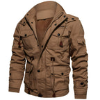 Tristan Men's Military Jacket – Water Resistant Fleece Lined Utility Coat