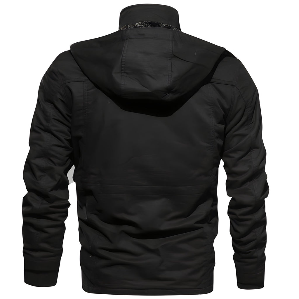 Tristan Men's Military Jacket – Water Resistant Fleece Lined Utility Coat
