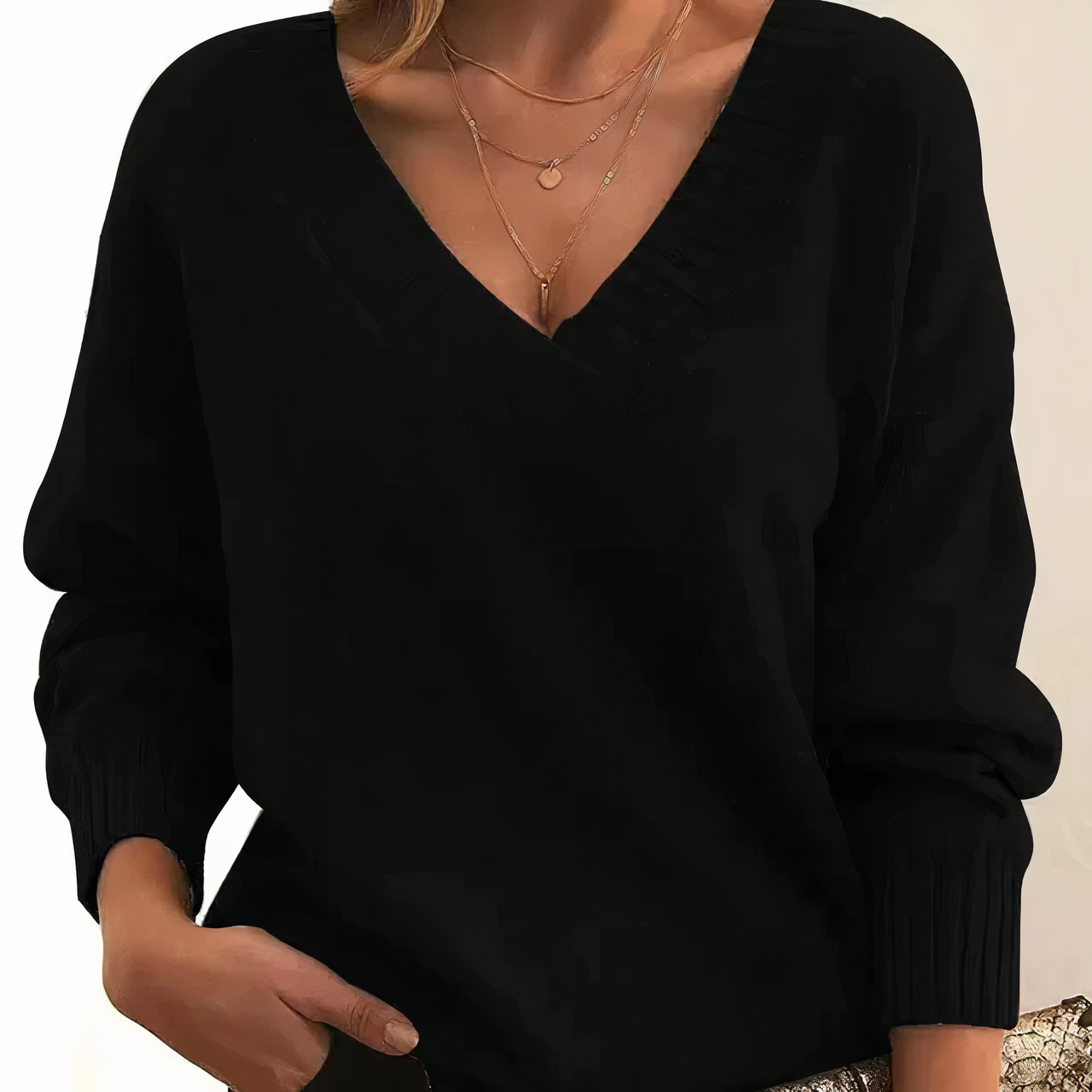 Cordelia Women's Cashmere Jumper – 100% Cashmere V-Neck Luxury Knit Sweater