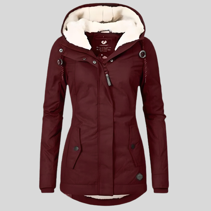 Penelope Women's Long Parka – Faux Fur Hooded Water Resistant Winter Coat