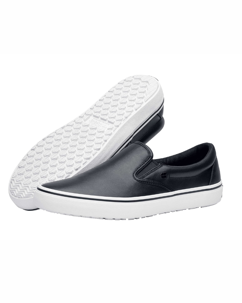 Miles Men's Leather Work Shoes – Slip-Resistant Lightweight Shoes with EVA Insole