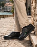 Dawson Men's Leather Shoes – Hook and Loop Smart Casual Shoes