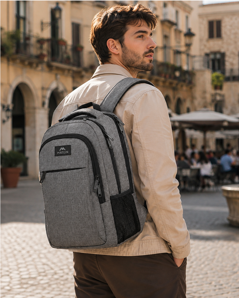 Carter Men's Laptop Backpack – 15.6" Travel Rucksack with Multiple Compartments