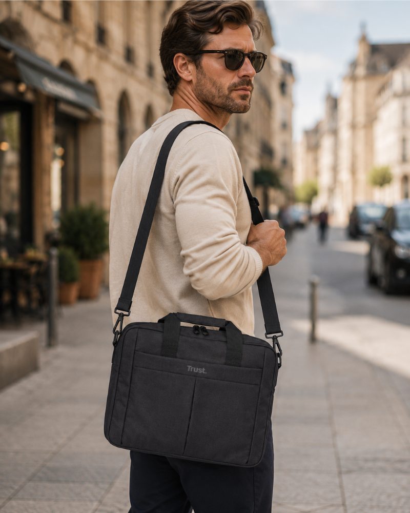 Vincent Men's Laptop Messenger Bag – 16 Inch Shoulder Bag with Padded Laptop Compartment