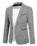 Preston Men's Slim Fit Blazer – Lightweight Suit Jacket with One Button & Inner Pocket