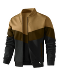 Jasper Men's Bomber Jacket – Full Zip Colour Block Casual Jacket