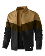 Jasper Men's Bomber Jacket – Full Zip Colour Block Casual Jacket