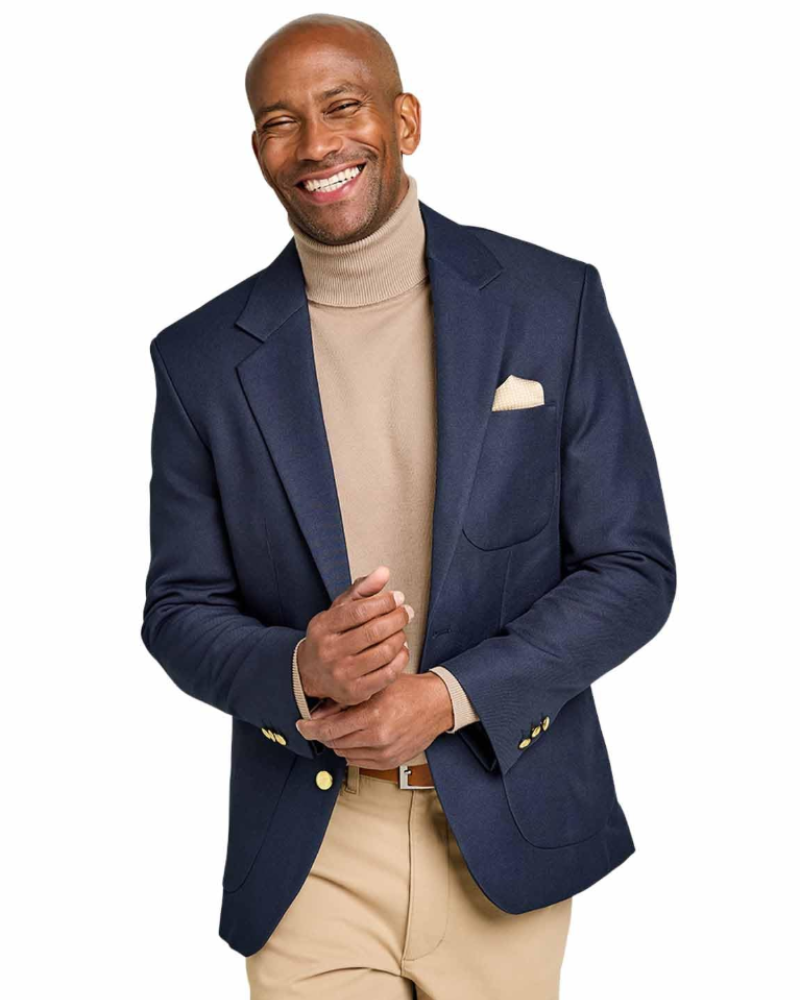 Finley Men's Blazer – Regular Fit Single Breasted Suit Jacket with Centre Vent