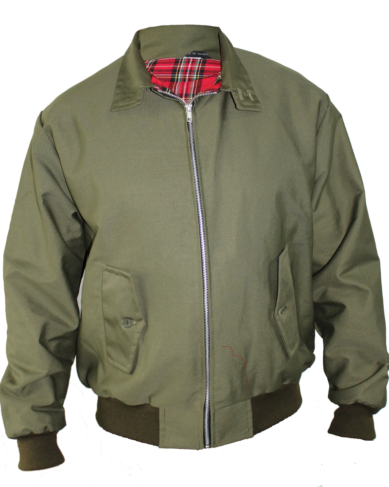 Gordon Men's Harrington Jacket – Zip-Up Jacket with Tartan Lining