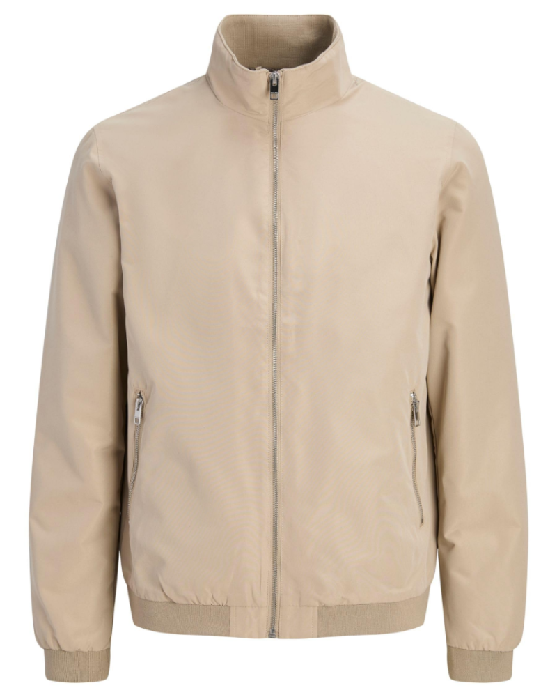 Tristan Men's Harrington Bomber Jacket – Lightweight Water-Resistant Zip Coat
