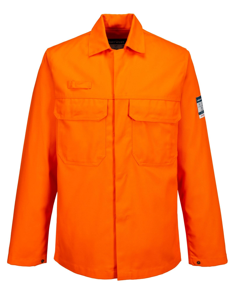 Curtis Men's Flame-Resistant Work Jacket – Cotton Welding Safety Jacket Multi-Standard Certified