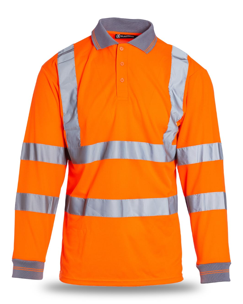 Rhys Men's High Visibility Polo Shirt – EN ISO 20471 Class 3 Short Sleeve Work Polo