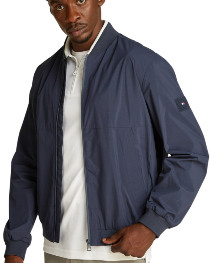 Cole Men's Nylon Bomber Jacket – Lightweight Baseball Collar Zip Jacket
