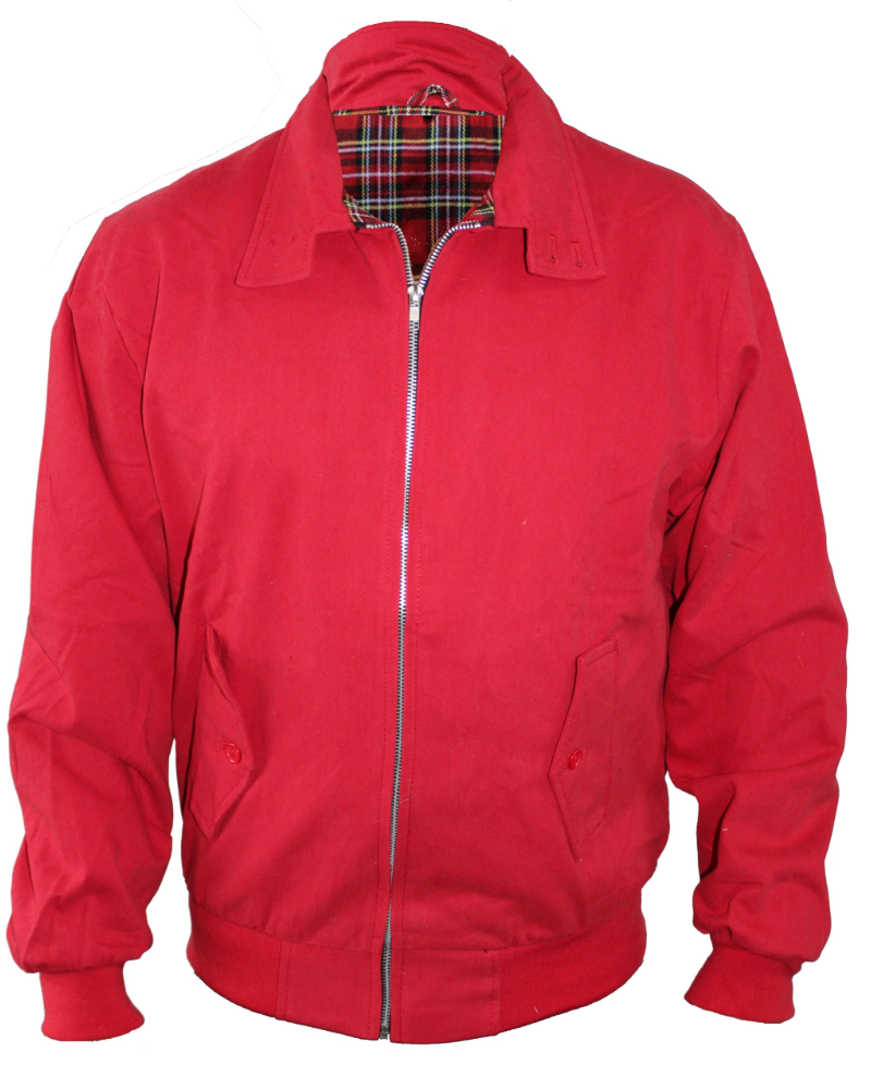 Gordon Men's Harrington Jacket – Zip-Up Jacket with Tartan Lining