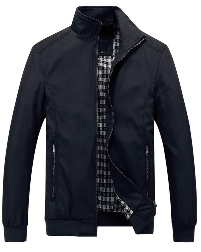 Philip Men's Bomber Jacket – Wind-Resistant Zip Jacket with UPF 50+ Protection
