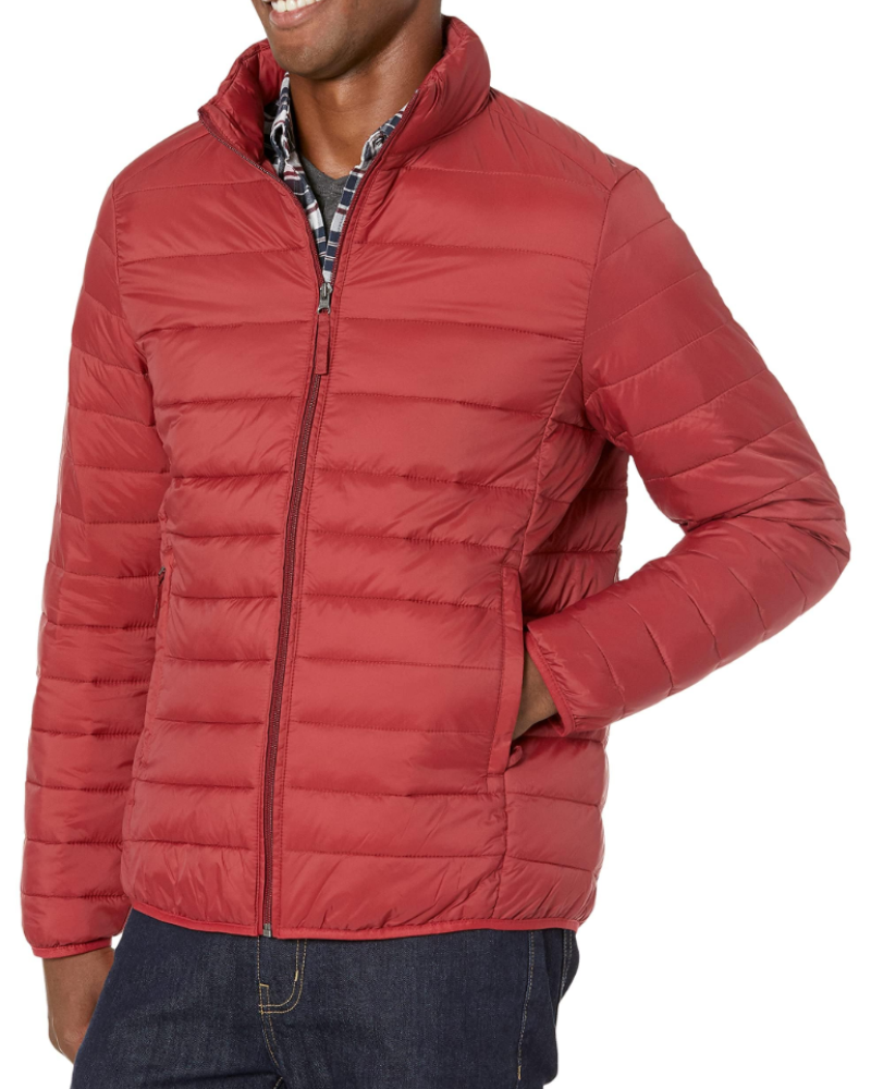 Logan Men's Lightweight Puffer Jacket – Water-Resistant Quilted Zip-Up Coat