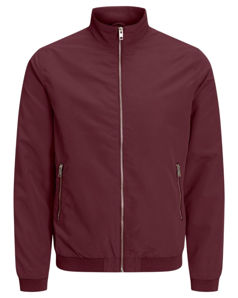 Tristan Men's Harrington Bomber Jacket – Lightweight Water-Resistant Zip Coat