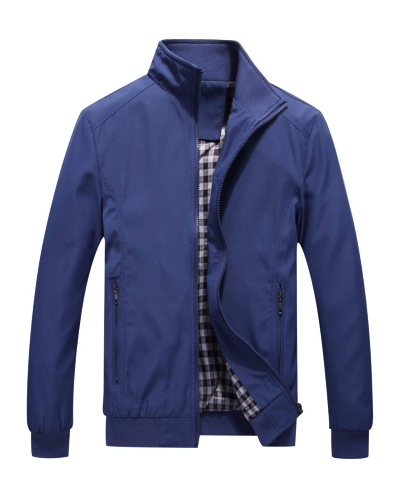 Philip Men's Bomber Jacket – Wind-Resistant Zip Jacket with UPF 50+ Protection