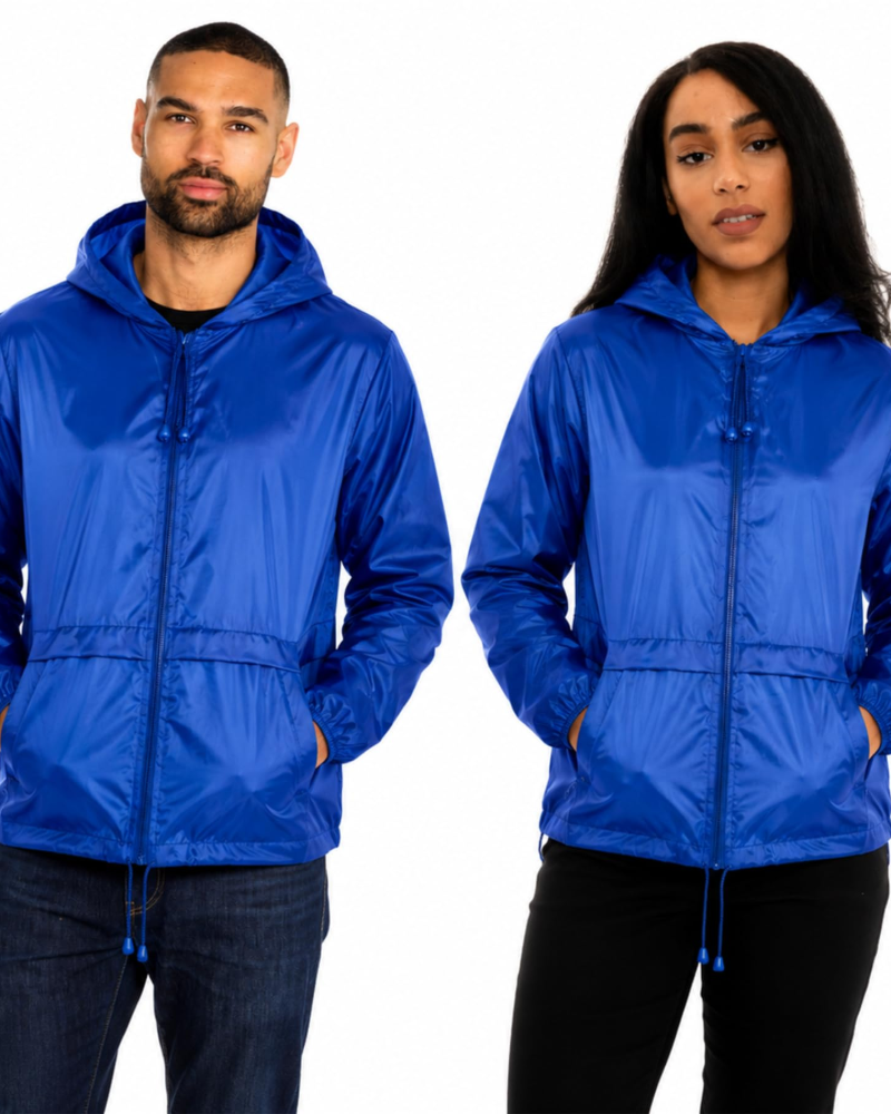 Nathan Men's Lightweight Rain Jacket – Packable Water-Resistant Hooded Outdoor Jacket