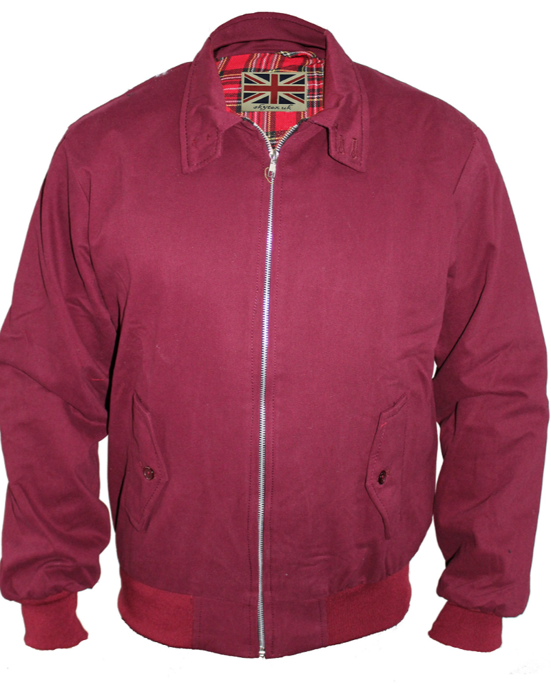 Gordon Men's Harrington Jacket – Zip-Up Jacket with Tartan Lining
