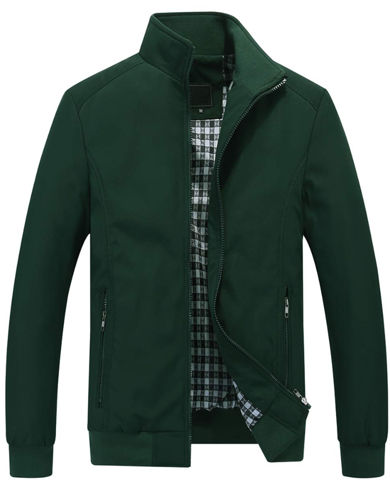 Philip Men's Bomber Jacket – Wind-Resistant Zip Jacket with UPF 50+ Protection