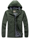 Bernard Men's Waterproof Jacket – Hooded Wind-Resistant Outdoor Zip Coat